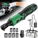 Cordless Electric Ratchet Wrench Set ,12V 1XBATTERY Power Tool Kit,green. Fixed Price $30.00.