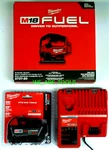 New Milwaukee Kit M18 Fuel 2737-20 Jigsaw, 1) 5.0 Ah Battery, Charger. Fixed Price $253.97.