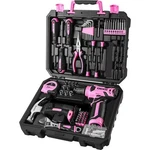 DEKOPRO126PC Drill Tool Set With 8V Pink Cordless Home Kit. Fixed Price $62.99.