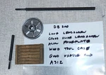Emco Unimat DB200 Lathe M12X1 Faceplace, Leadscrews & Wood Tool Case A31Z. Fixed Price $45.00.