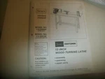 Original Owners Manual 23 Pages From 12" Sears Craftsman Wood Lathe 113.228000. Fixed Price $11.99.