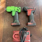 Snap On CTS725 7.2 Volt Cordless Screwdriver + 3/8 Impact Gun W/2AH Bats Charger. Fixed Price $239.39.