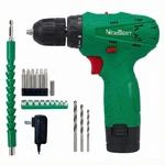 12V Cordless Drill Driver Kit Flexible Shaft Bits Sockets Battery Set. Fixed Price $31.56.