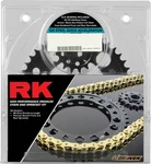 Rk 520 Quick Acceleration Chain & Sprocket Kit Black/gold Triumph Daytona. Fixed Price $228.55.