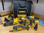 Dewalt Tool Set W/ Bag (DCD805, DCF887, DCS356, DCL040, DCS382, DCB1 (FLO114928). Fixed Price $499.99.