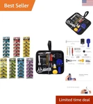 Complete 70-PIECE Ag Alkaline Battery Set With Comprehensive Watch Repair Tools. Fixed Price $40.84.