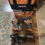 Ridgid 18V Brushless Cordless 2-TOOL Combo Kit With Hammer Drill, Impact Driver. Fixed Price $147.99.
