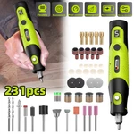231PCS Set Cordless Electric Mini Drill Grinder Engraving Pen 5SPEED Rotary Tool. Fixed Price $26.99.