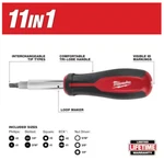 48-22-2760 Milwaukee 11-IN-1 Screwdriver With Bits And 3 Nut Drivers. Fixed Price $15.99.
