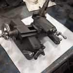 Atlas TH54 Craftsman 10'' Lathe Complete Carriage Cross Slide Tool Post Saddle. Fixed Price $280.00.