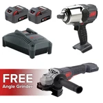 Ingersoll Rand W8171-K2 20V 3/4" Drive Cordless Impact + Brushless Angle Grinder. Fixed Price $699.99.