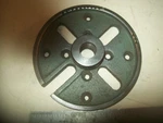 5 1/8" Face Plate 3/4" X 16 Tp From Vintage Power King 9" Wood Lathe Model #7090. Fixed Price $17.99.