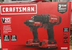 Craftsman CMCK200C2 20V Cordless Combo Kit. Fixed Price $118.55.