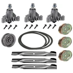 50" Deck Rebuild Kit Fits Craftsman Sears Blades Spindles Pulleys Belt. Fixed Price $126.99.