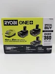 Ryobi One+ 18V Lithium High Performance Starter Kit Batteries & Charger PSK108SB. Fixed Price $159.99.