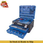 Kobalt 302-PIECE Standard & Metric Polished Chrome Mechanics Tool Set With Case. Fixed Price $157.99.