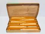 Vintage Set Of Greenlee Wood Turning Tools Chisels No. 470-6 Original Box Usa. Fixed Price $65.00.