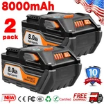 2X For Ridgid R840085 8.0AH Lithium Battery Rigid 18VOLT R840087 Power Tool Kits. Fixed Price $48.89.