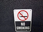 Accuform No Smoking SIGN,10 X 7IN,R And Bk/wht, MSMK509VP,(MG). Fixed Price $5.00.