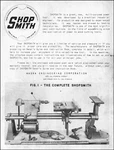 Owners Manual Fits Shopsmith Model 10 Preliminary. Fixed Price $19.97.