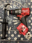 Milwaukee Fuel Cordless Drill/driver Keyless Chuck Red Black W/ Aux Handle. Fixed Price $120.00.