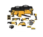 Dewalt 20V Max Lithium-ion 10 Tool Cordless Combo Kit W/ Two 2.0AH Batteries. Fixed Price $899.00.