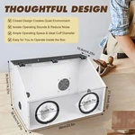 Dust Box Enclosed Electric Grinding Table Polisher Acrylic Cover 4MM. Fixed Price $96.34.