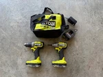 Ryobi One+ 18V Cordless 2-TOOL Combo Kit With Drill/driver, Impact. Fixed Price $100.00.