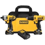 Dewalt DWTDCK211S2 12 Volt Lithium Ion Drill/impact Combo Kit. Fixed Price $246.47.
