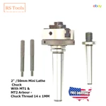 Mini Lathe Chuck 50MM With MT1 And MT2 Arbour Thread 14 X 1MM Usa Rstools. Fixed Price $92.90.