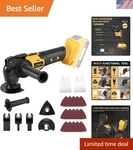 Versatile Cordless Oscillating Tool With 6 Speeds & Led Light - 23 Piece Kit. Fixed Price $77.99.