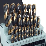 29PCS Cobalt Drill Bit Set, 135 Degree Tip High Speed Steel With Black And Go.... Fixed Price $52.77.