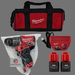 Milwaukee M12 Fuel 1/2" Hammer Drill Driver 3404-20 2X Batteries Charger Bag Kit. Fixed Price $144.98.