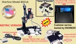 Sherline 8021A 14" Mill Cnc+ Package "a"+ Usb Controller Laptop (metric). Fixed Price $3696.75.