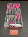 Snap-on Tools New Pink 10PC Screwdriver & Magnet Pocket Prybar Set SDDDPBX100EP. Fixed Price $325.00.