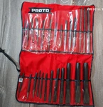 Proto Professional Punch And Chisel Starter Set 26PC No. 46 - W/plastic Roll Up.. Fixed Price $160.00.