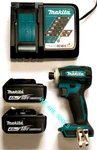 New Makita 18V XDT19 1/4" Speed Impact Driver, 2) BL1840B 4.0 Battery, Charger. Fixed Price $289.97.