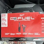 Milwaukee M12 Fuel Ratchet & Impact Driver 2-TOOL Kit 3453-22HSR W/ Batteries. Fixed Price $349.00.