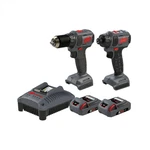 Ingersoll Rand 20V Cordless Combo Tool Kit, D3141 1/2 Inch Compact Drill, D3411. Fixed Price $363.70.