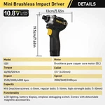 10.8V Brushless Cordless Impact 1/4 Inch Electric Screwdriver. Fixed Price $131.20.