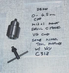 Emco Unimat DB200 Lathe 0-6.5MM Cap. Drill Chuck & Key Ref No 1005 C31Z. Fixed Price $48.00.