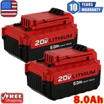 2PACK 8.0AH Volt Lithium-ion Battery For Porter Cable Max PCC685L PCC680L. Fixed Price $37.69.