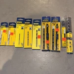 Lot Of 9 New Irwin Drill/auger Bits Black Oxide 1/8 3/16 1/4 3/8 5/16 5/8. Fixed Price $39.95.
