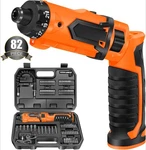 Cordless Screwdriver, 8V Max 10NM Electric Rechargeable Set. Fixed Price $41.99.