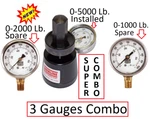 Sherline Trailer Scale 3 Gauges 0-5000LB Installed 0-1000LB, 0-2000LB Spare. Fixed Price $249.50.