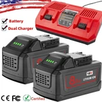 For Milwaukee M18 18V 12.0AH Extended Lithium 48-11-1880 Battery & Charger. Fixed Price $128.99.