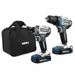 Hart 20-VOLT Cordless Brushless Drill And Impact Combo Kit With 10-INCH Storage. Fixed Price $118.99.