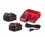 Milwaukee M18 18-VOLT Lithium-ion Xc Starter Kit With Two 5.0AH Batteries. Fixed Price $146.94.