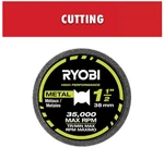Ryobi Rotary Tool High Performance Metal Cutting Wheel A90CT03. Fixed Price $18.79.