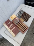 15 Piece Vintage Craftsman Wood Turning Lathe Chisel Set. Fixed Price $125.00.